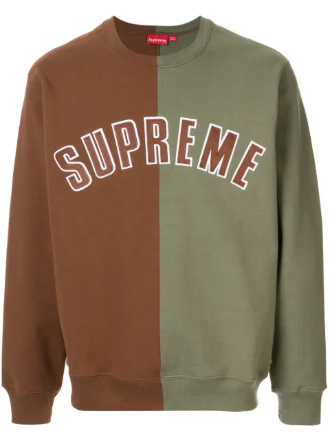 split crewneck supreme