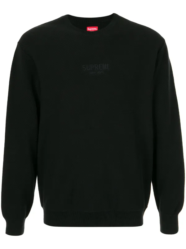 supreme black crewneck