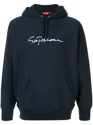 supreme cursive hoodie