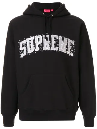 supreme water arc hoodie black