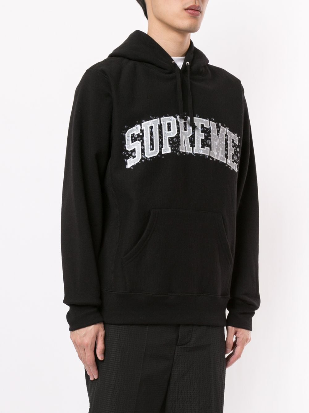supreme water arc hoodie black