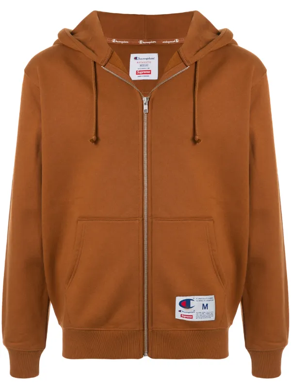 embroidered supreme hoodie