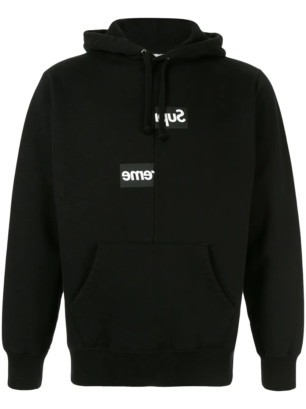 販売済みSupreme CDG Split Box Logo Hooded 白XL パーカー