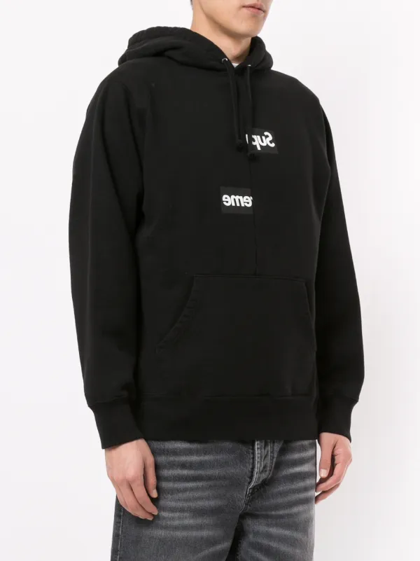 Supreme box hoodie on sale black