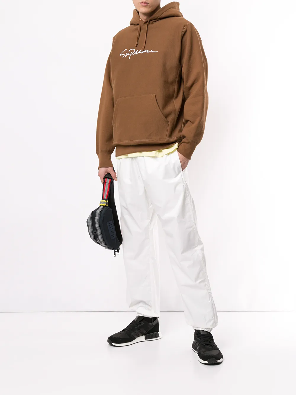 фото Supreme худи с логотипом