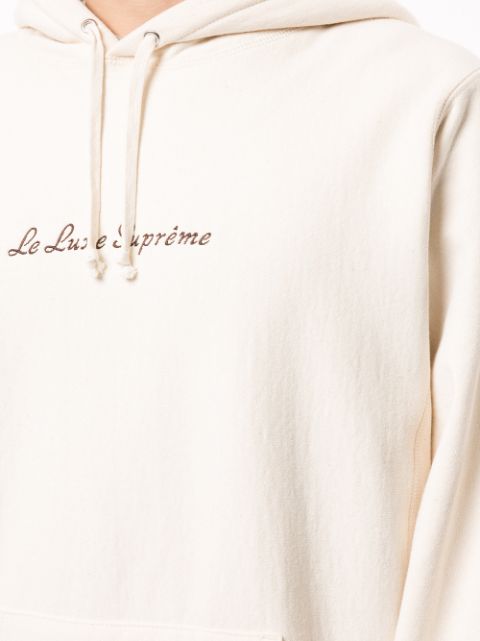 le luxe hooded sweatshirt supreme