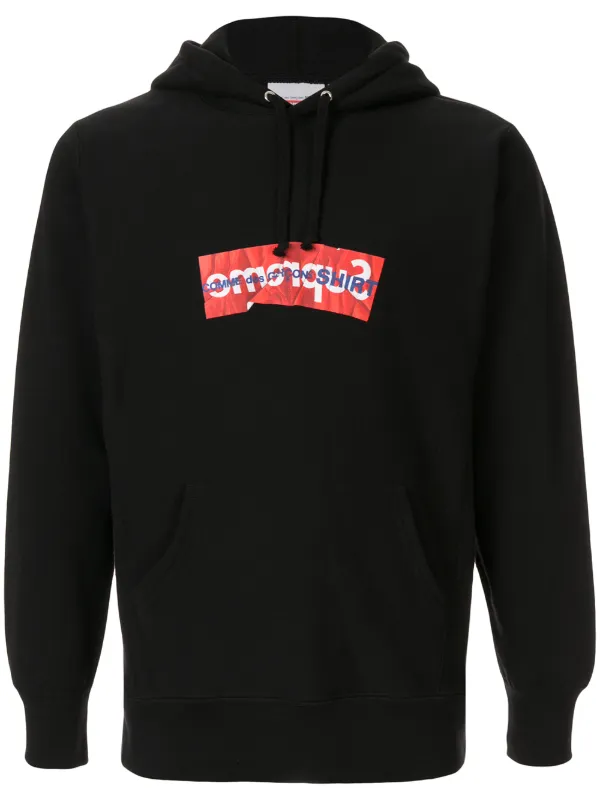 Supreme comme des on sale garcons hoodie fake