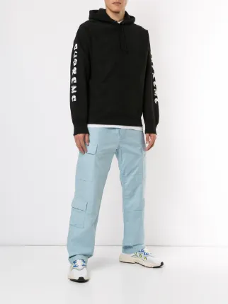 gradient sleeve hooded sweatshirt supreme