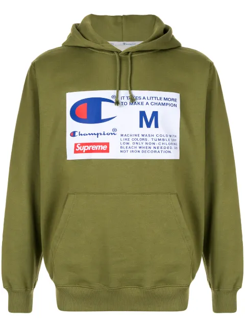 Supreme x Champion label hoodie