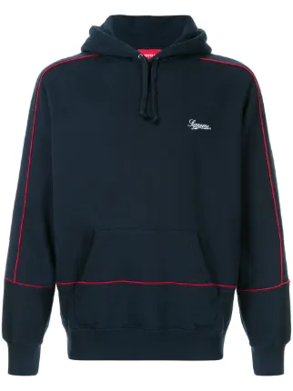 supreme piping hoodie
