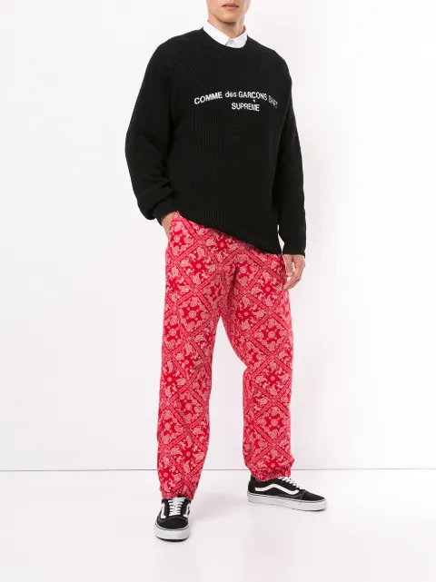 Supreme bandana track pant online