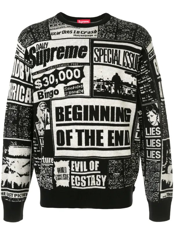 newsprint sweater