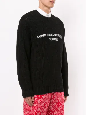 comme des garcons supreme knit