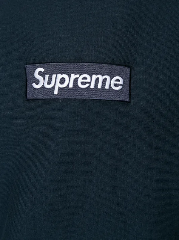 Supreme Box Logo crew neck Sweatshirt Blue FARFETCH