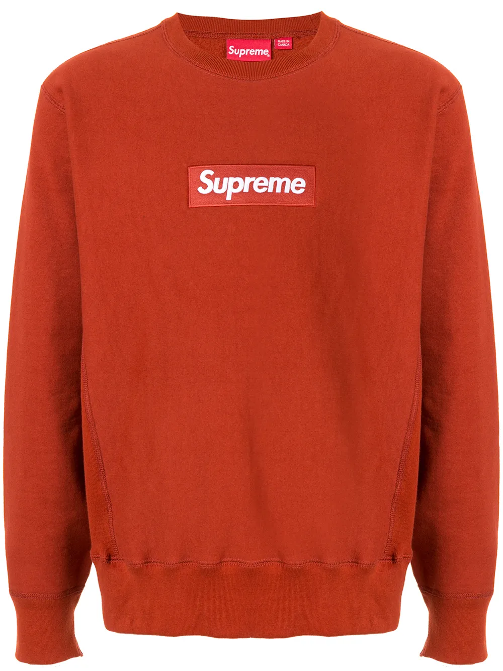 Supreme Box Logo cres neck Sweatshirt Red FARFETCH AO