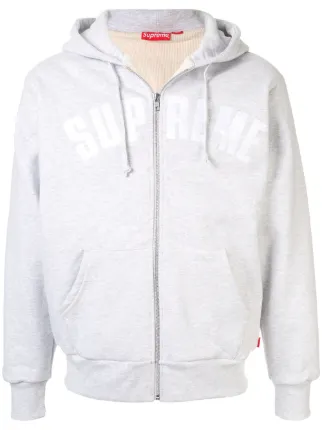 supreme arc logo zip hoodie