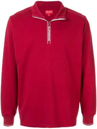 world famous supreme half zip