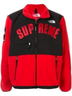 supreme the north face arc logo mountain parka red