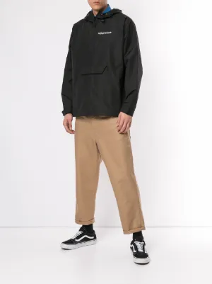 supreme heavy nylon anorak black