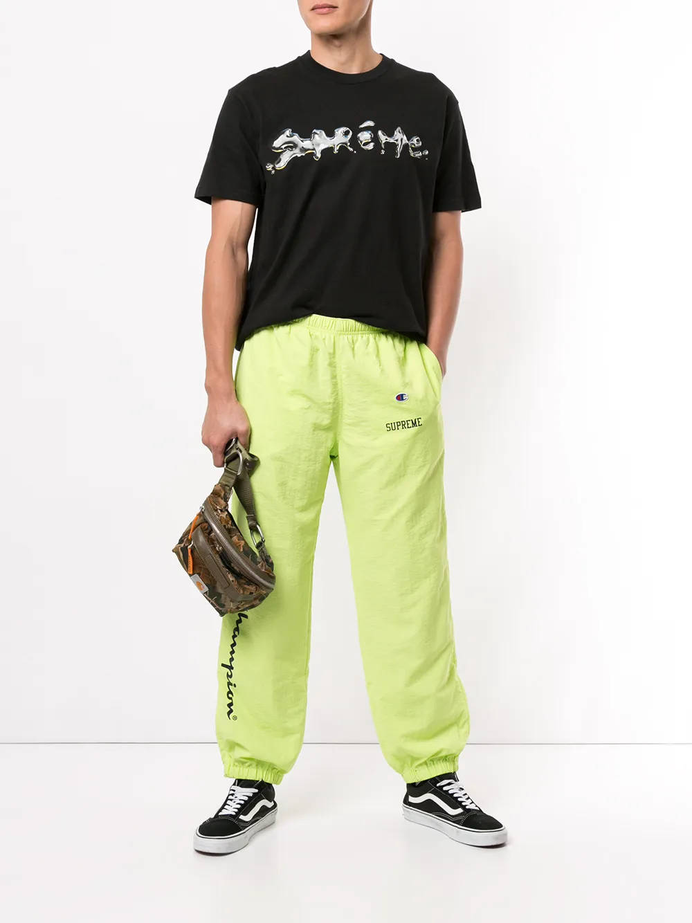 supreme x champion track pants