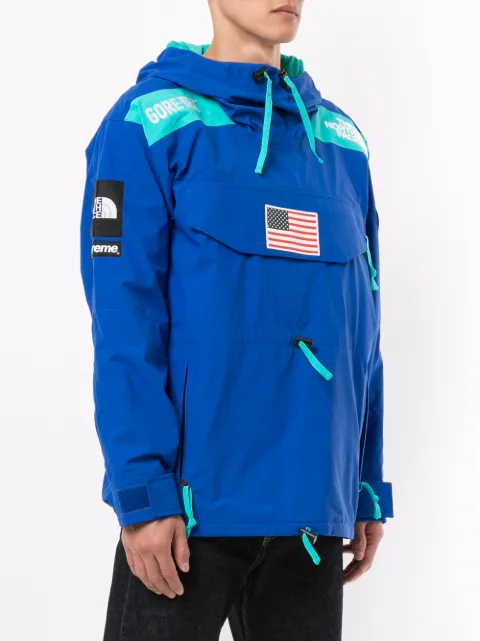 north face supreme blue