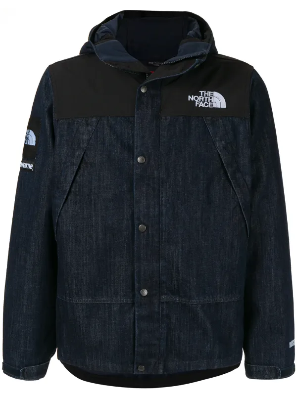 supreme the north face denim dot shot jacket