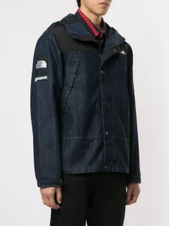 supreme the north face denim dot shot jacket