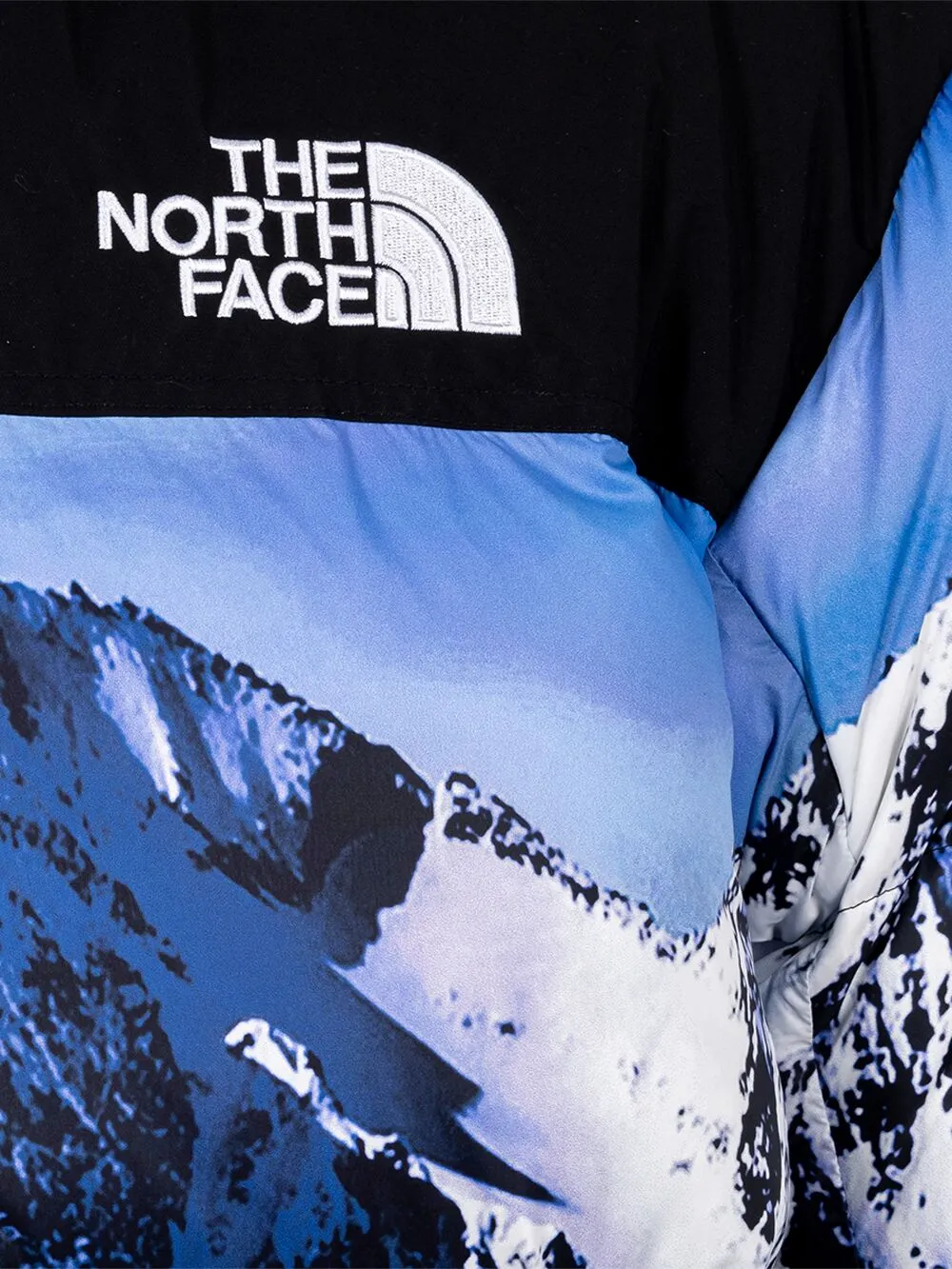 Shop Supreme X The North Face Mountain Baltoro Padded Jacket In Blue