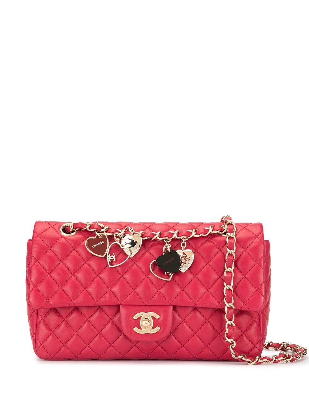 фото Chanel pre-owned сумка на плечо valentine с цепочкой