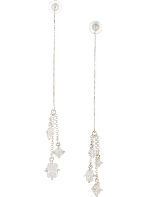 E.M. crystal pendant earrings
