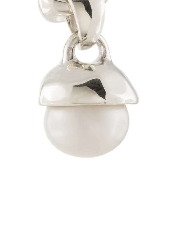 e.m. パールフープピアス ランダム パール フープ ピアス イヤリング Random Pearl Hoop Pierce