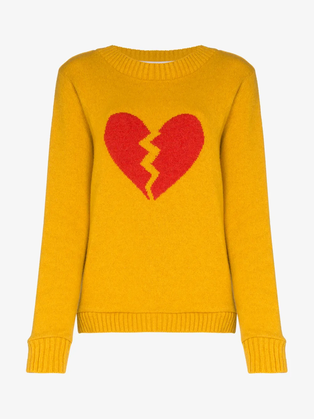 The Elder Statesman Sweaters THE ELDER STATESMAN BROKEN HEART CASHMERE SWEATER