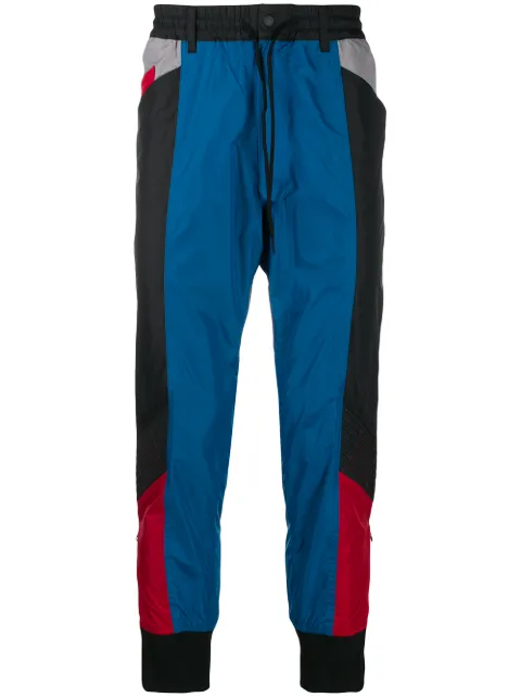 Y-3 colourblock tapered track pants