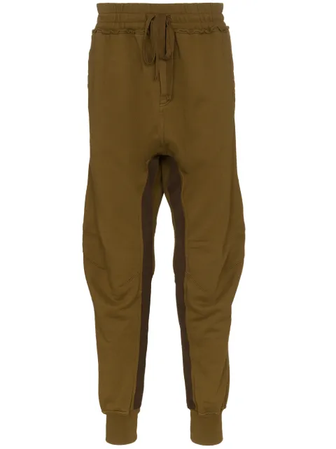 Click to view more detailed imagery on our partner's website Haider Ackermann Moonshape Perth Cotton Sweatpants In Browndye