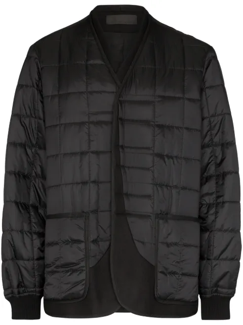 Click to view more detailed imagery on our partner's website Haider Ackermann Quilted Collarless Jacket In 099 Black