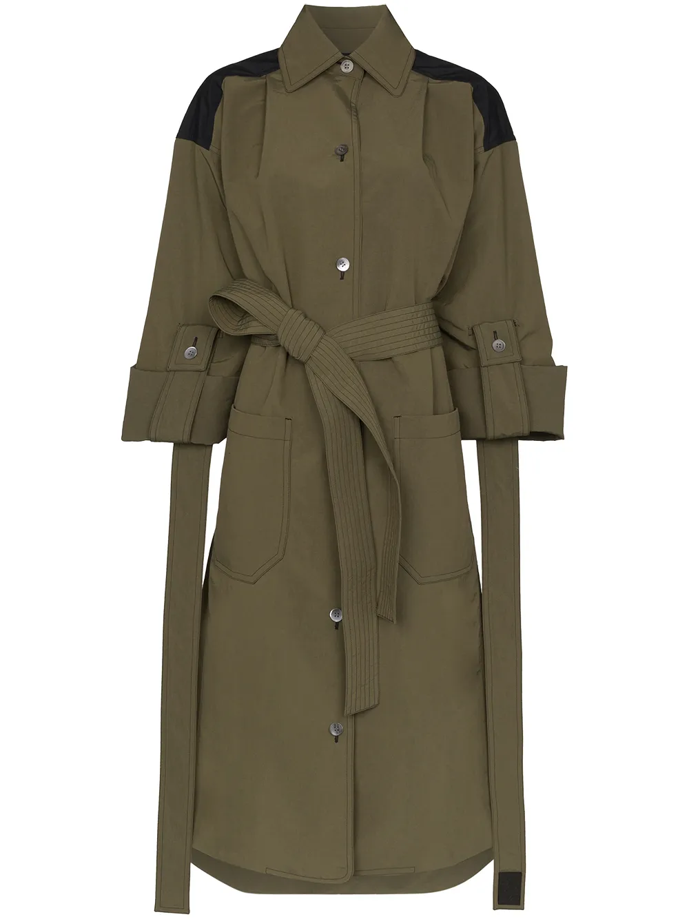 Loewe Coats tie-waist maxi coat