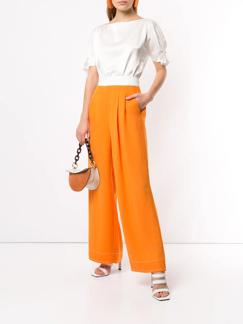 фото Comme moi брюки широкого кроя