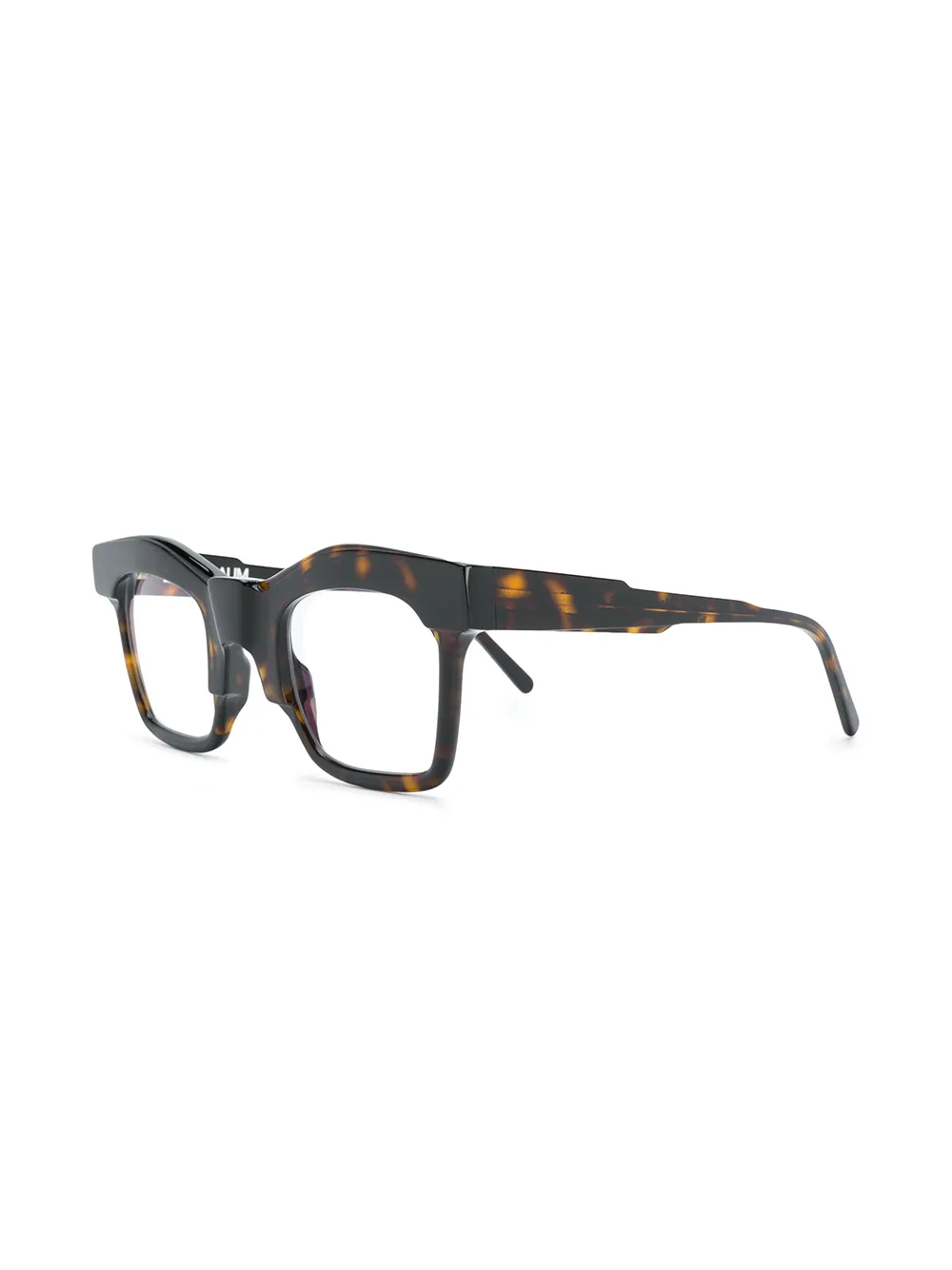 Kuboraum Bril met oversized montuur Bruin