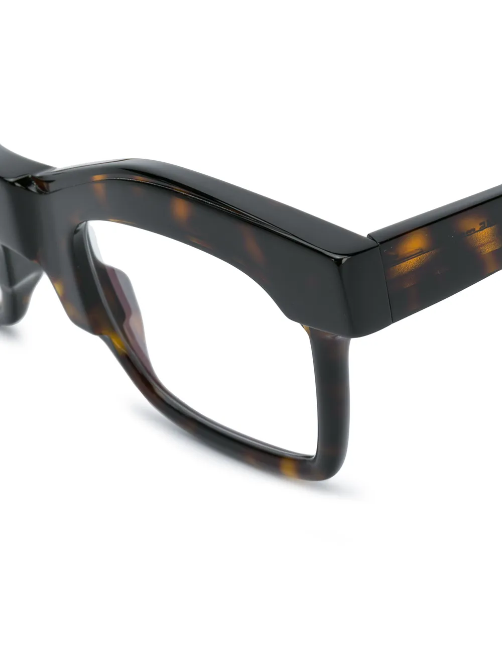 Kuboraum Bril met oversized montuur Bruin