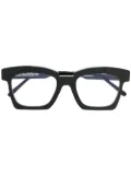 Kuboraum square-frame acetate eyeglasses - Black