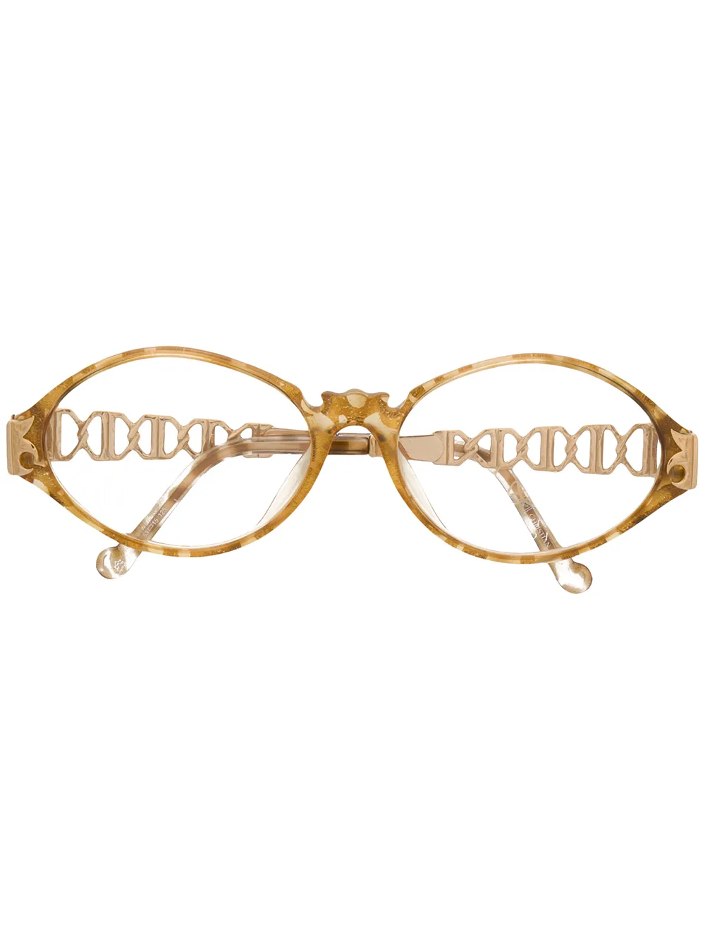 Christian Lacroix Pre-Owned очки в овальной оправе