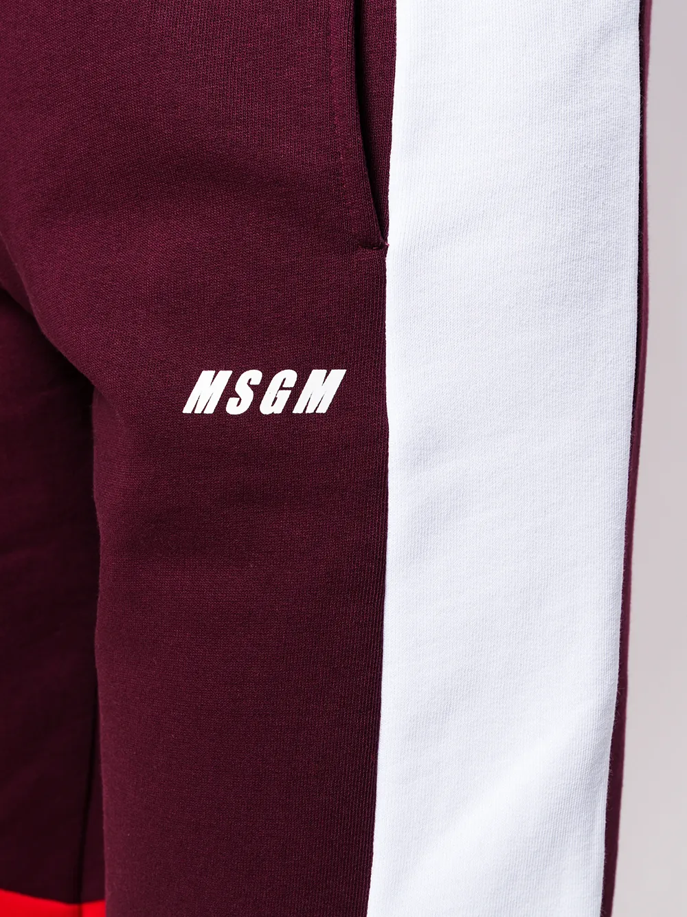 фото Msgm спортивные брюки в стиле колор-блок