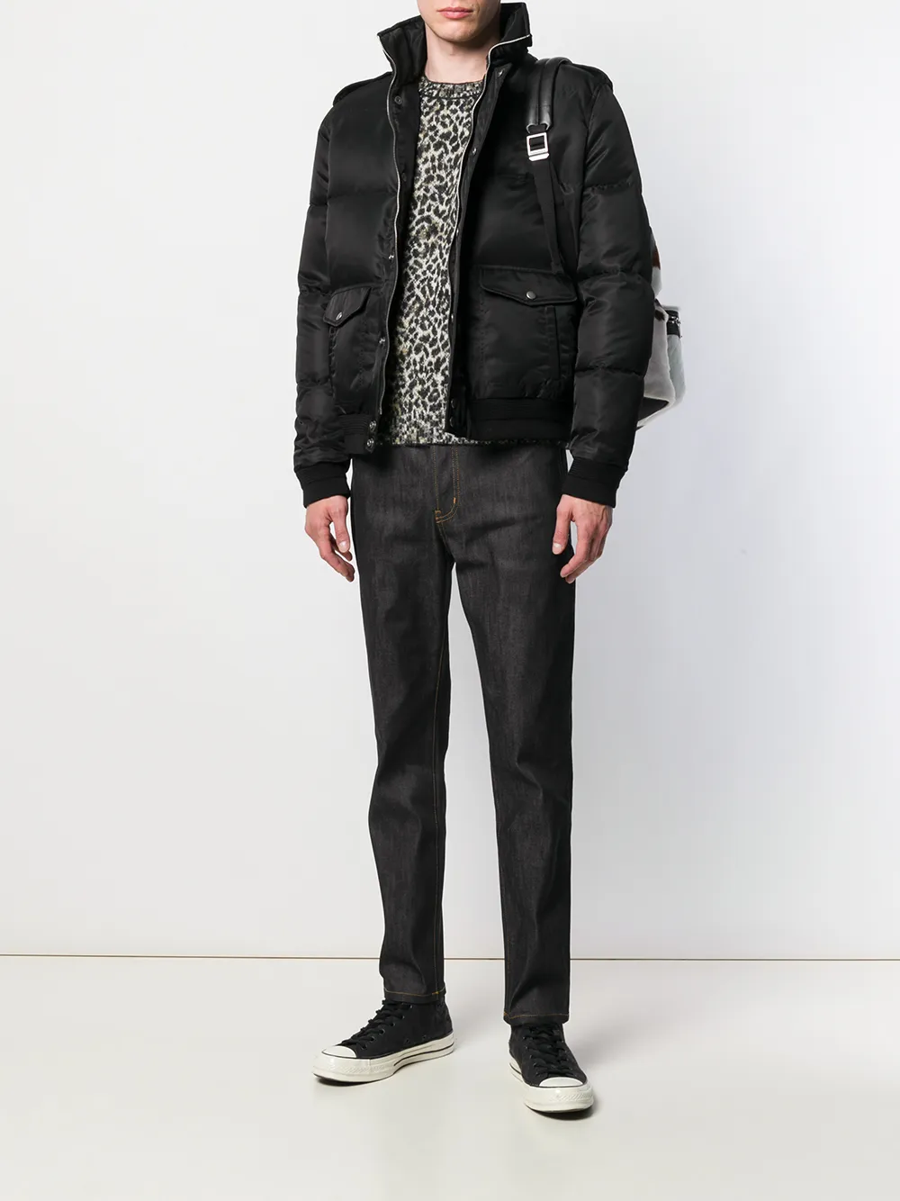 Saint Laurent Gebreide trui - Beige