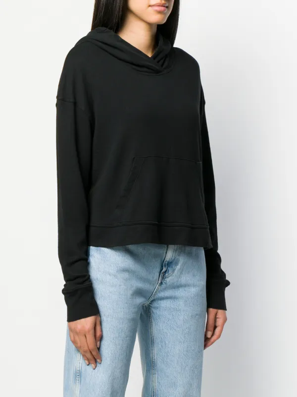 James perse cropped hoodie store