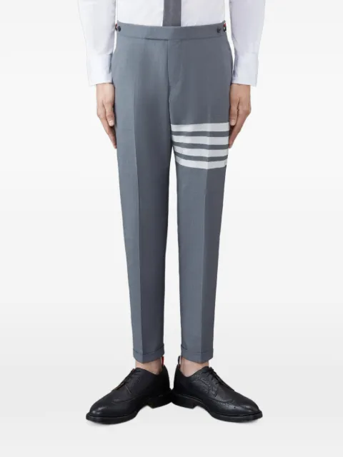 Thom Browne plain weave 4-Bar low rise trousers