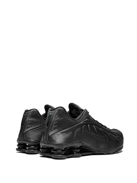mens nike shox r4 all black