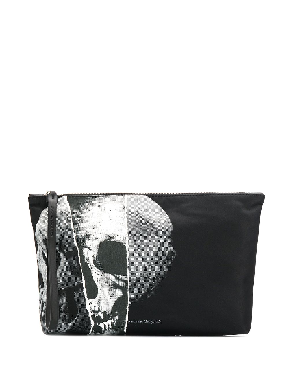 фото Alexander McQueen клатч с принтом Skull