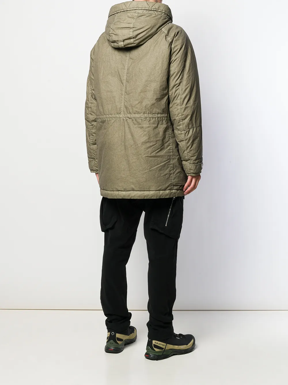 фото Stone island пуховик с капюшоном