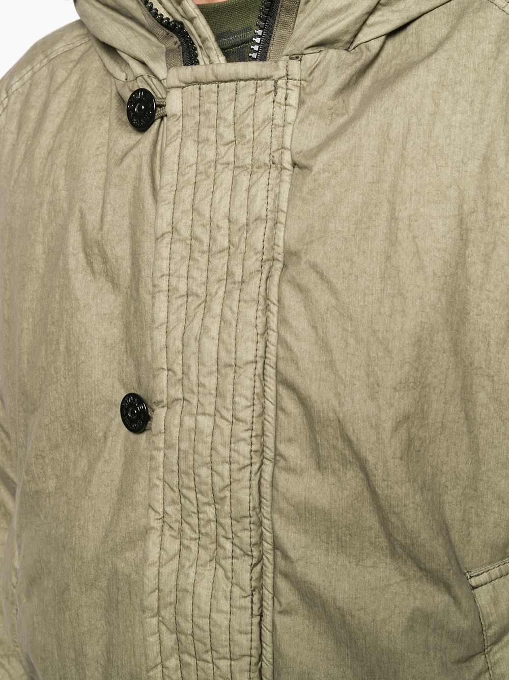 фото Stone island пуховик с капюшоном