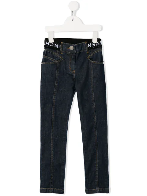 Givenchy Kids logo waistband jeans